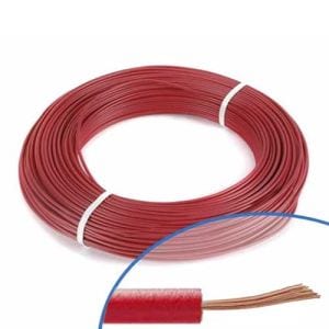 Fil électrique souple H07VK 2.5² rouge MIGUELEZ vendu en couronne