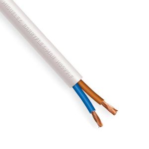 Câble électrique souple H05VVF 2x2.5mm² blanc MIGUELEZ