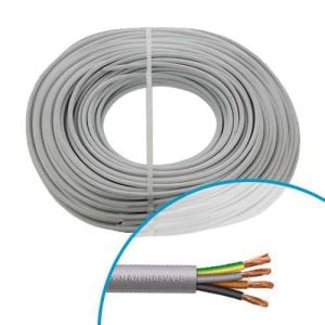 Câble électrique souple H05VV-F 4G1.5mm² gris MIGUELEZ - Couronne de 100m