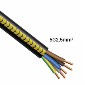 Câble électrique R02V 5G2.5² G/N/M/B/VJ - Couronne de 50m