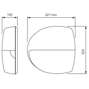 Nice kit automatisme pour porte de garage - Dimensions