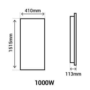 noidcn3453skec-noirot-radiasoft-radiateur-inertie-double-technologie-1500w-schéma avec dimensions