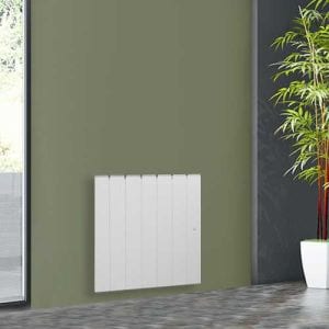 Radiateur à inertie fonte horizontal Blanc 1000W NOIROT Fontea - DCN3483SEEC_x000D_