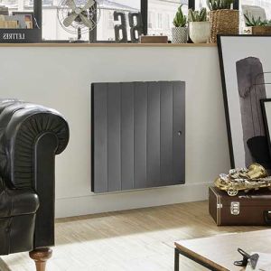 Radiateur à inertie fonte horizontal Gris 1000W NOIROT Fontea - DCN3483SEHS_x000D_