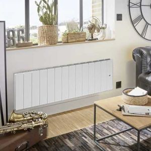 Radiateur à inertie fonte bas Blanc 1500W NOIROT Fontea - DCN3505SEEC_x000D_