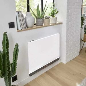 Radiateur à inertie double technologie horizontal blanc 2000W NOIROT Adenia - DVN3347TLEZ