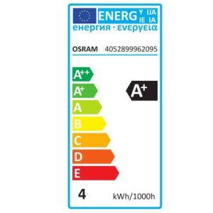 OSRAM Ampoule LED filament E27 230V 4W 380m Edison or édition 1906