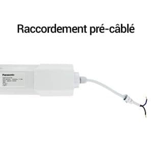 PANASONIC Réglette LED intégrée étanche 230V 45W 5000lm 150cm blanc - raccordement pré câblé