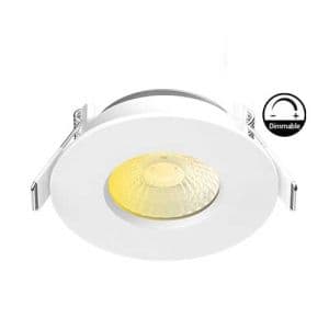 Spot LED BBC encastrable dimmable 230V 6W 515lm CCT 82mm blanc + driver