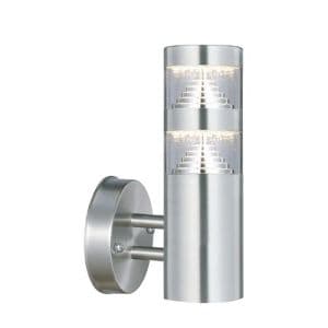 Applique extérieure LED montante 230V 9W 1000lm 3000K inox