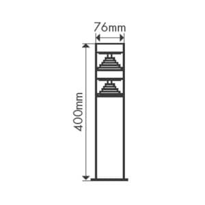 Dimensions de la borne