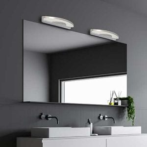 Double applique LED salle de bain - photo ambiance