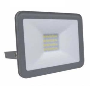 Projecteur extérieur LED extra plat 230V 10W 900lm 4000°K gris