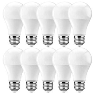 Lot de 10 ampoules LED E27 230V 9W(=60W) Standard