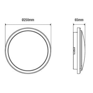 Dimensions de l'hublot