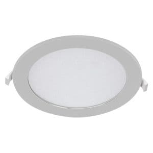 Downlight LED 230V 18W 1300lm CCT 220mm blanc extra plat à encastrer