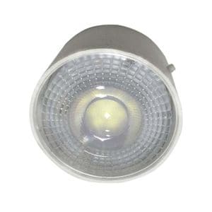 Lot de 3 spots LED remplaçables 80mm 230V 3x5W 400lm 2700°K encastrables alu brossé