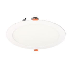 Downlight LED extra plat à encastrer 230V 18W 1550lm 4000K 225mm blanc