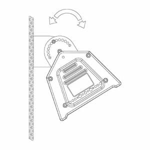 Kit de fixation en saillie pour suspension industrielle linéaire