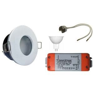 Spot LED encastrable IP65 82mm  230V-12V 5W 380lm 4000K blanc