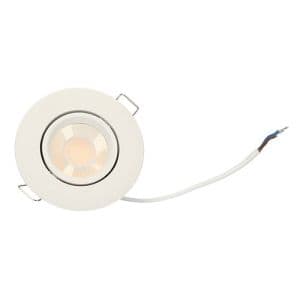 Spot LED BBC encastrable orientable 5W CCT 90mm blanc