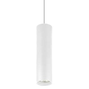 Suspension cylindrique avec douille GU10 blanc