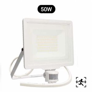 Projecteur extérieur LED extra plat précâblé à détection 230V 50W 4250lm 4000K blanc