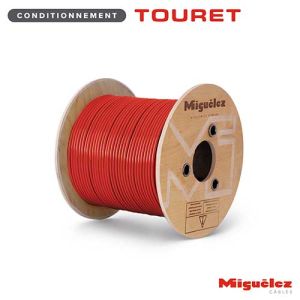 Câble solaire 4mm² rouge - Couronne de 100m