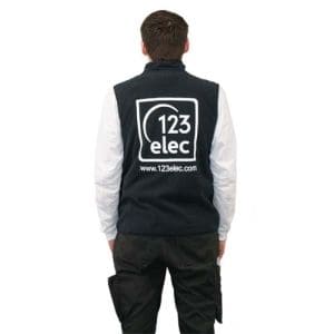 Polaire sans manche 123elec Marine Taille M