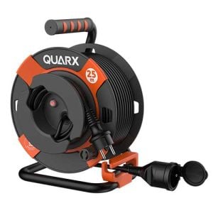 Enrouleur électrique de jardin 25m Quarx avec câble H05VV-F 3G0,5mm²