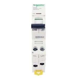 SCHNEIDER Acti9 iDT40T Disjoncteur 16A Ph+N courbe C 6kA 230V - vue de dessous