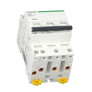 SCHNEIDER Acti9 iDT40T Disjoncteur 10A 3P+N courbe C 6kA 400V - A9P22710