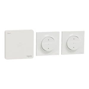 Kit volets roulants avec 2 interrupteurs connectés radio Zigbee SCHNEIDER Wiser Odace - CCTFR5202