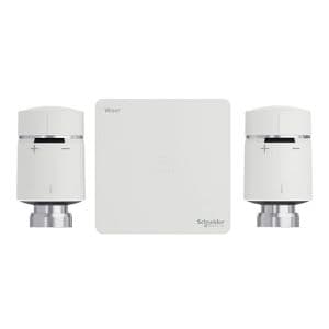 SCHNEIDER Vannes zigbee  thermostatiques connectées kit pour chauffage -Wiser  CCTFR6906