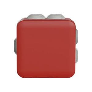 Boîte de dérivation étanche IP55 80x80x45 rouge Schneider Mureva Box - vue face