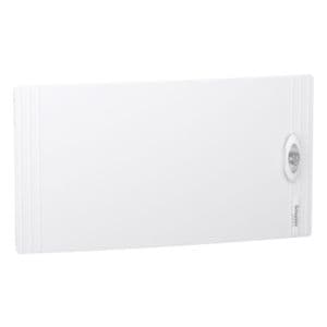 Porte opaque blanche pour tableau électrique 1 rangée 24 modules Schneider PrismaSeT XS - vue de face