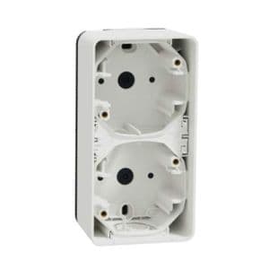 SCHNEIDER Mureva Styl boite 2 postes verticale saillie IP55 blanc - MUR39912