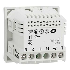 Interrupteur volets roulants 4A Zigbee blanc Schneider Wiser Unica - vue de dos