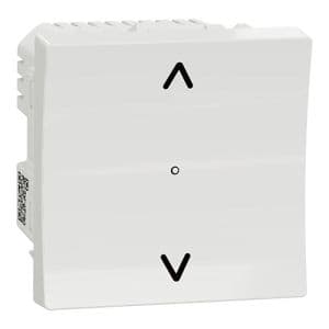 Interrupteur volets roulants 4A Zigbee blanc Schneider Wiser Unica