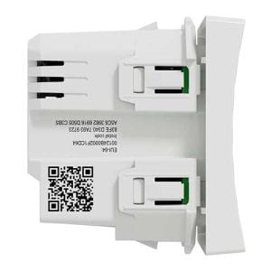 SCHNEIDER Wiser Unica interrupteur variateur poussoir 2 fils Zigbee blanc - vue côté produit