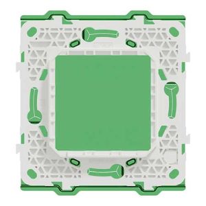 Support de fixation 2 modules avec protection de chantier SCHNEIDER Unica - NU7002PC