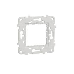 Support de fixation 2 modules avec protection de chantier SCHNEIDER Unica - NU7002PC