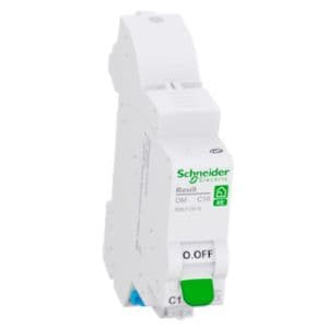 vue dessus SCHNEIDER Resi9 XE Disjoncteur 16A auto Ph+N