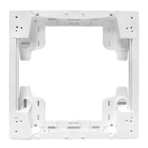 Réhausse blanche pour coffret électrique 1 rangée 13 modules Schneider Resi9 - vue de face