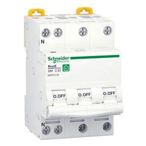 SCHNEIDER Resi9 XP Disjoncteur tétrapolaire 32A courbe C 3kA 400V - R9PFC732