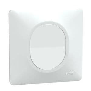 SCHNEIDER Ovalis Bouton poussoir complet blanc - S320206-F