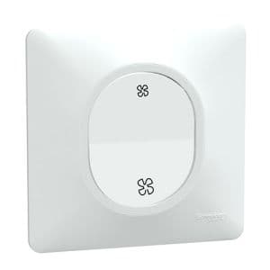 Bouton poussoir VMC SCHNEIDER Ovalis complet blanc - S320236-F