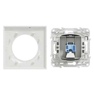 Prise RJ45 grade 1 catégorie 6 blanc complète blanc SCHNEIDER Odace 