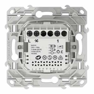 SCHNEIDER Wiser Odace variateur rotatif led 2 fils Zigbee blanc - vue arrière