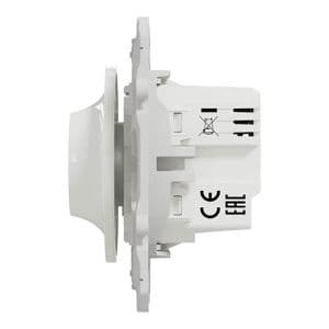 SCHNEIDER Wiser Odace variateur rotatif led 2 fils Zigbee blanc - vue de côté